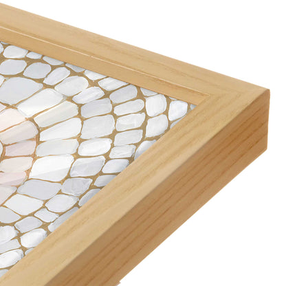 [Color:American Maple], Picture of art in a American Maple frame at an angle