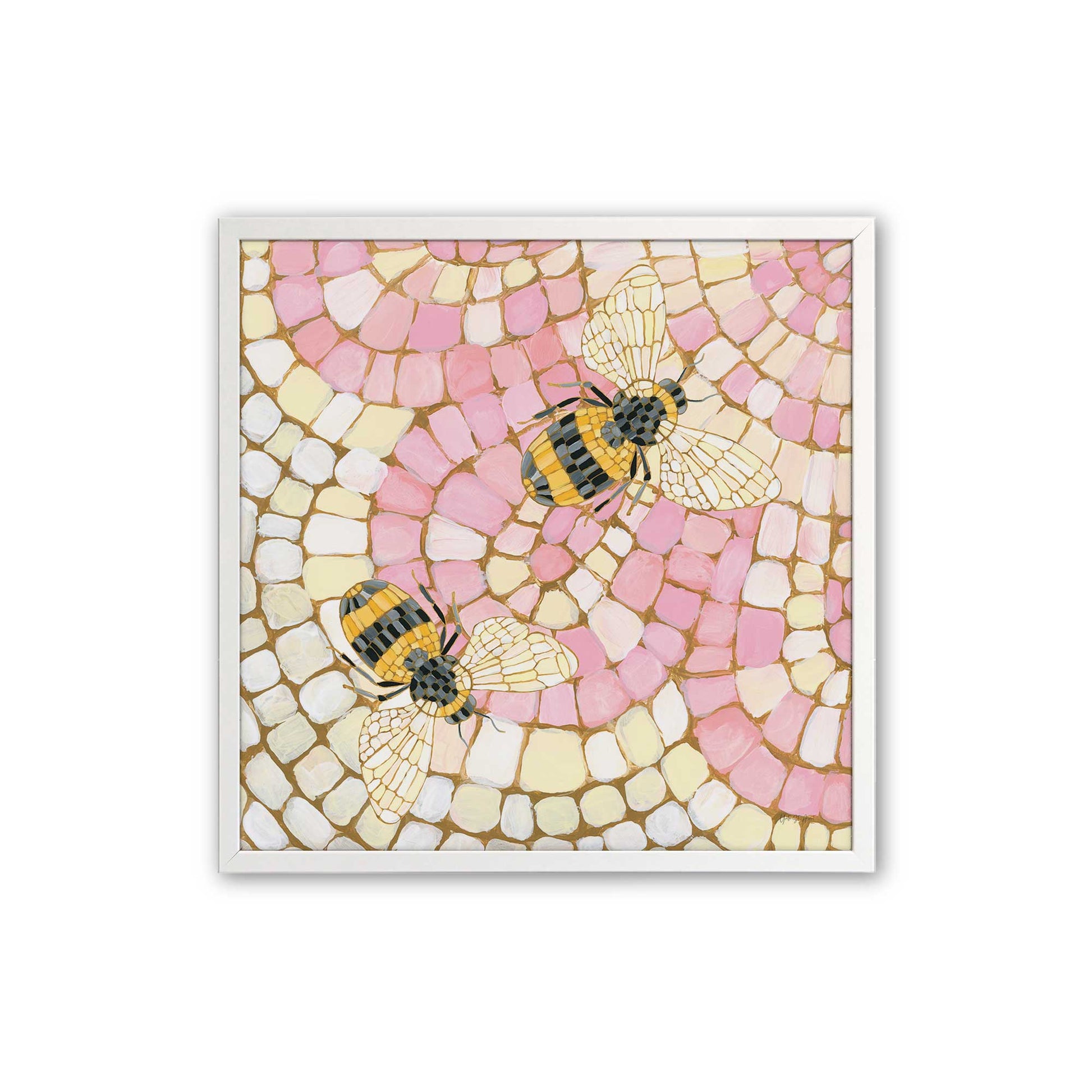 [Color:Opaque White], Picture of art in a Opaque White frame