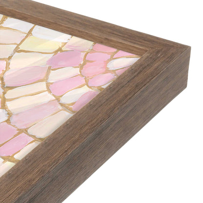 [Color:Walnut], Picture of art in a Walnut frame at an angle