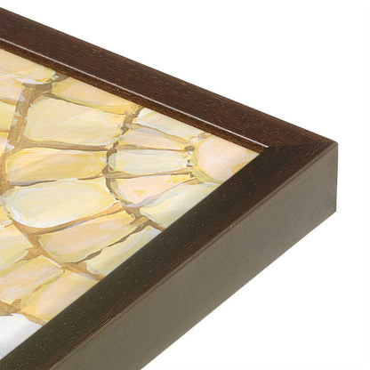 [Color:Espresso], Picture of art in a Espresso frame at an angle