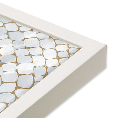 [Color:Opaque White], Picture of art in a Opaque White frame at an angle