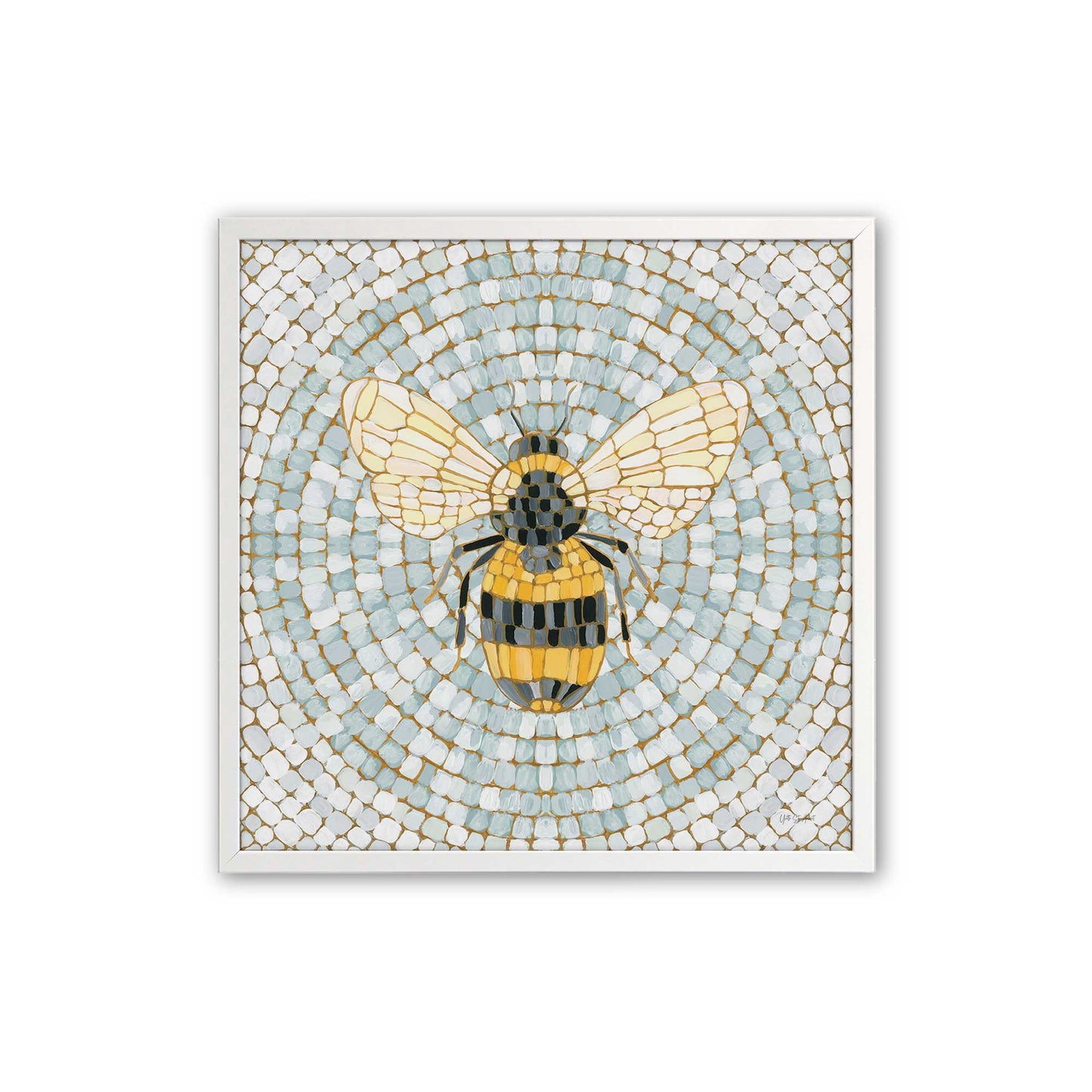 [Color:Opaque White], Picture of art in a Opaque White frame