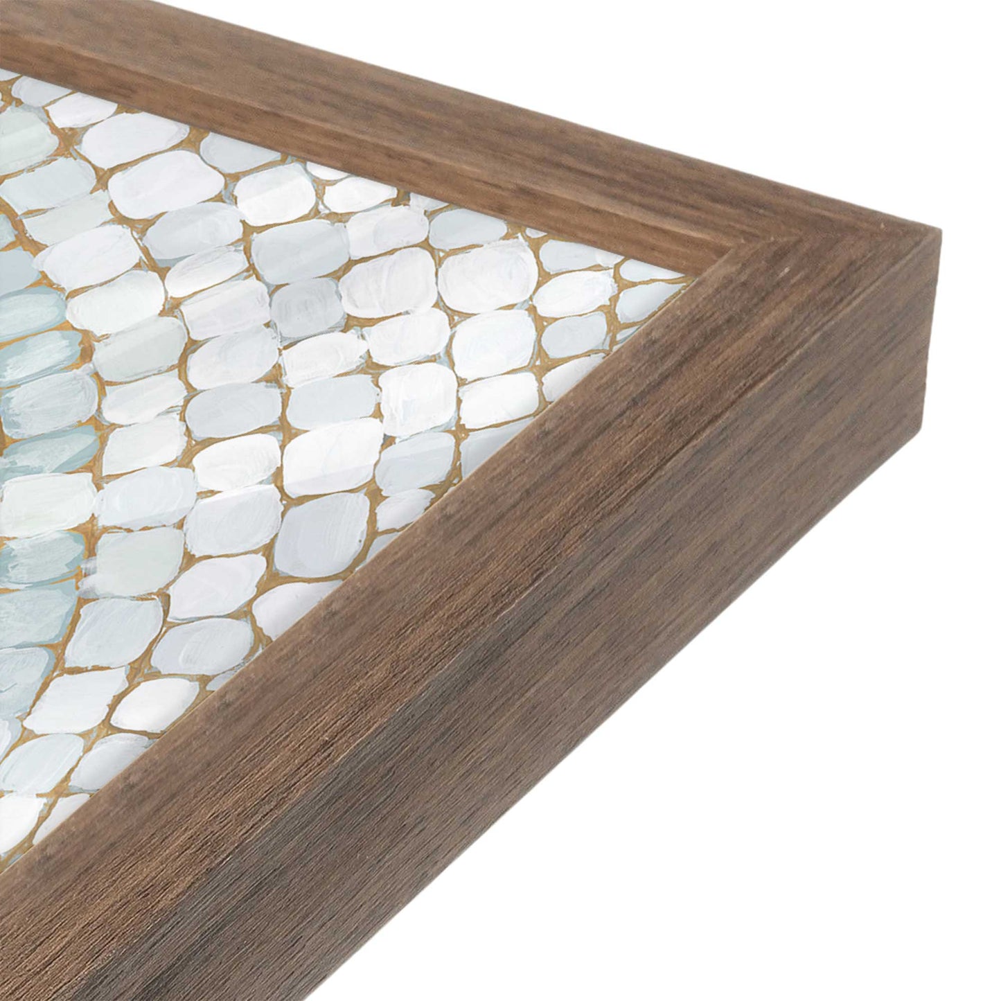 [Color:Walnut], Picture of art in a Walnut frame at an angle