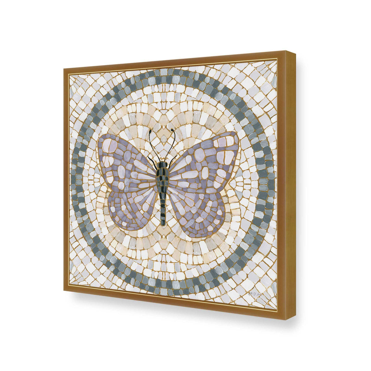 [Color:Polished Gold], Picture of art in a Polished Gold frame of the corner