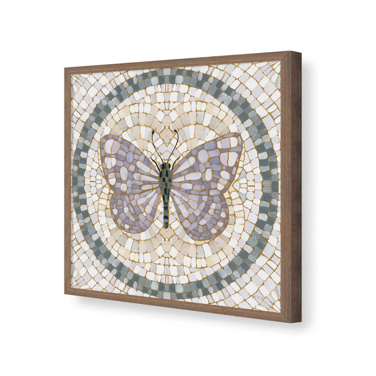 [Color:Walnut], Picture of art in a Walnut frame of the corner