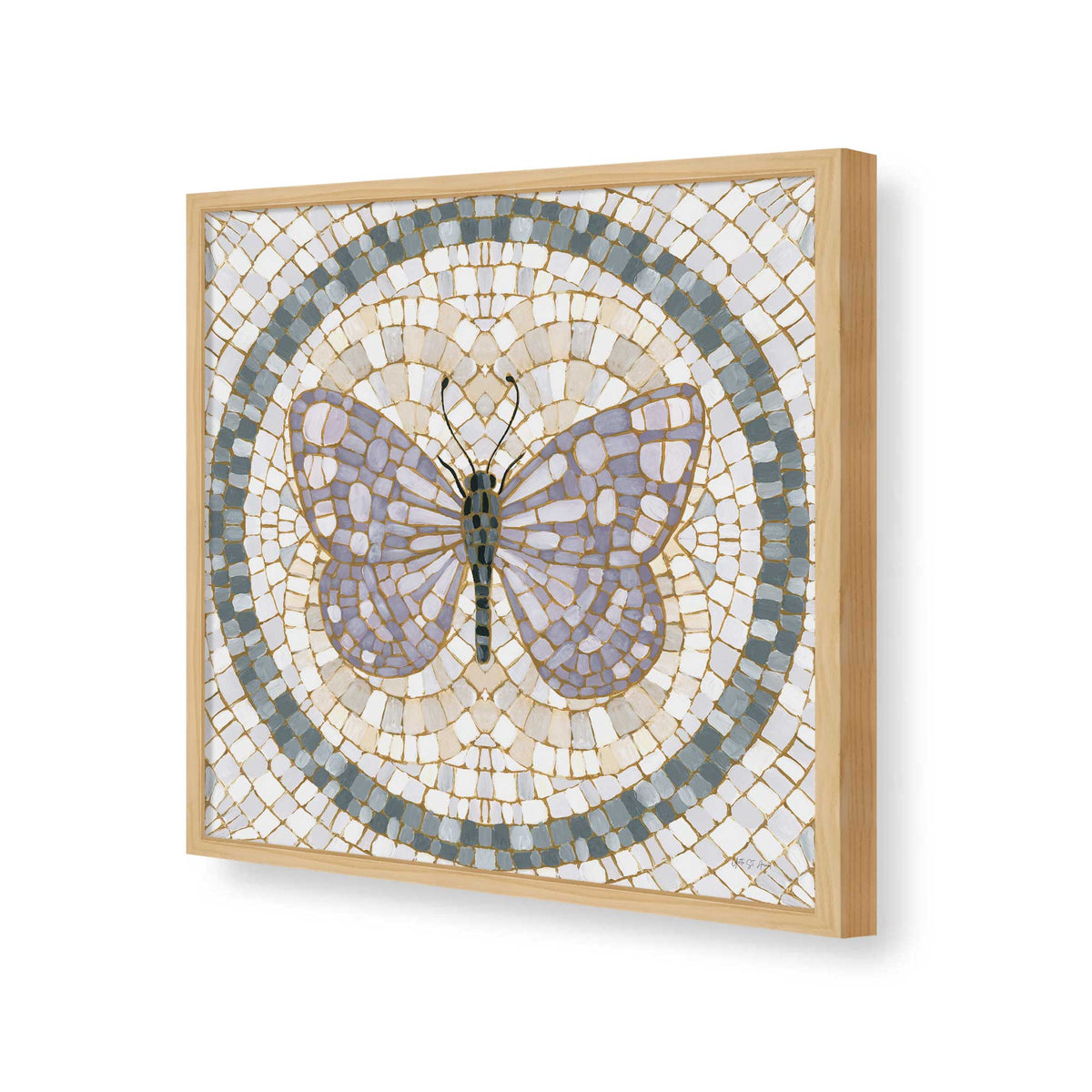[Color:American Maple], Picture of art in a American Maple frame of the corner