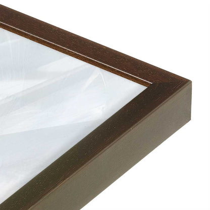 [Color:Espresso], Picture of art in a Espresso frame at an angle