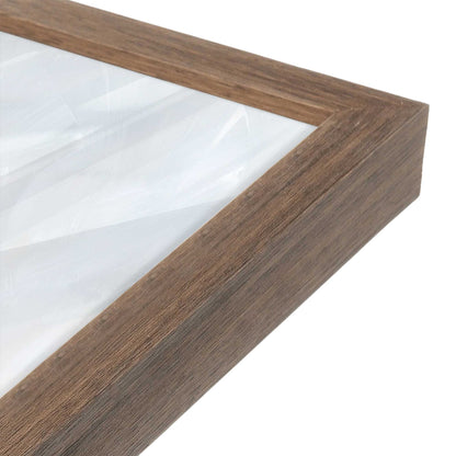 [Color:Walnut], Picture of art in a Walnut frame at an angle