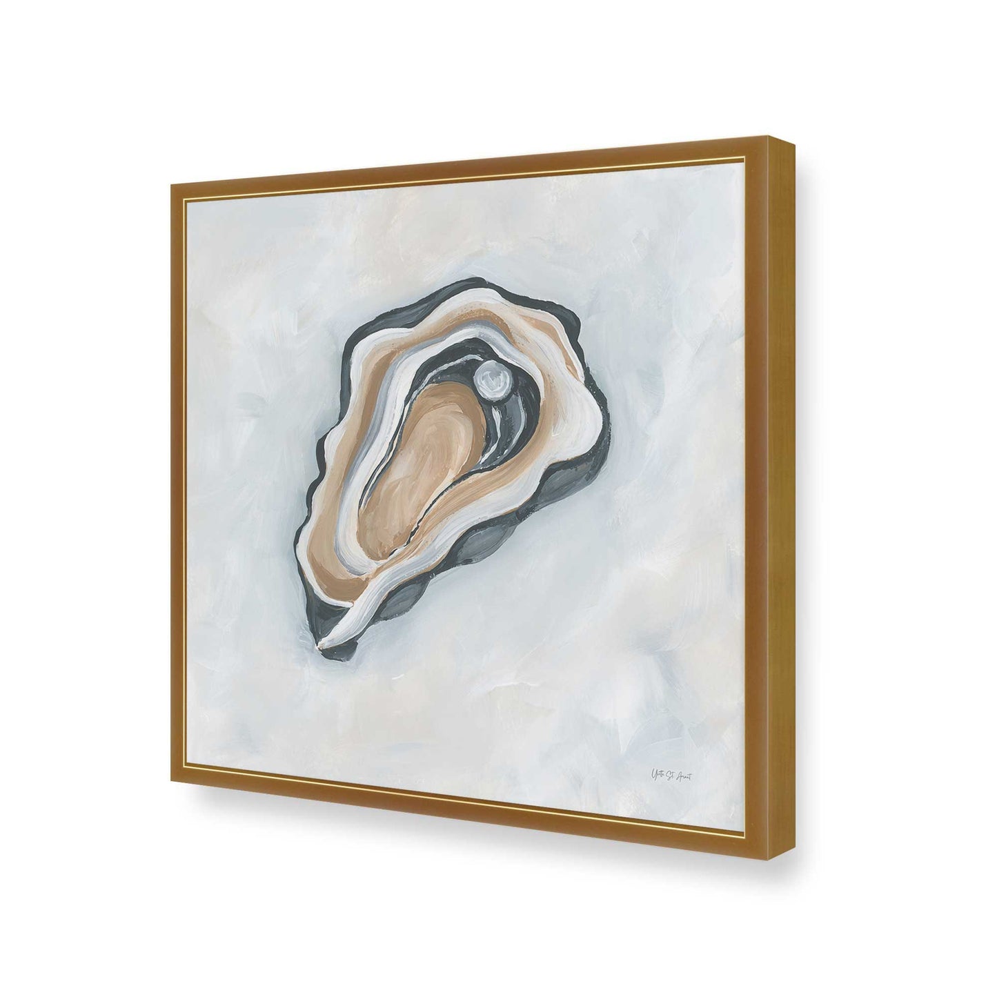 [Color:Polished Gold], Picture of art in a Polished Gold frame of the corner