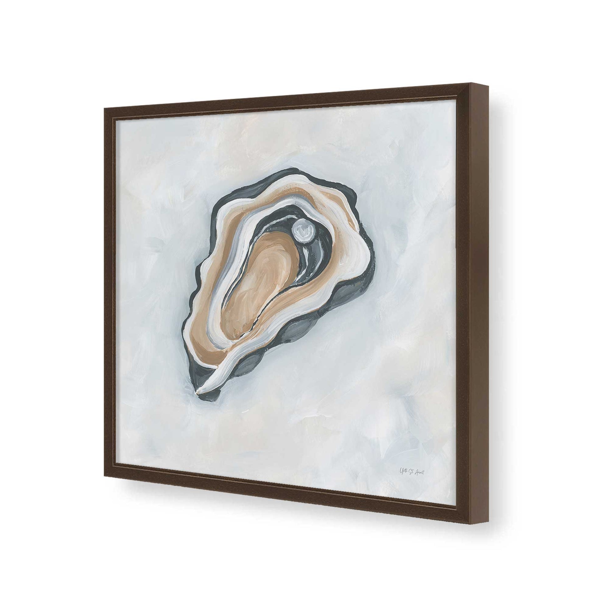 [Color:Espresso], Picture of art in a Espresso frame of the corner