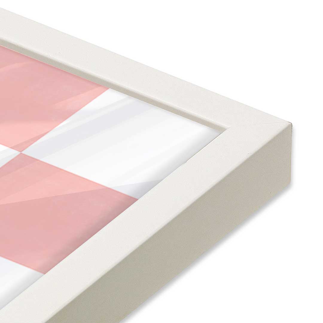 [Color:Opaque White], Picture of art in a Opaque White frame at an angle