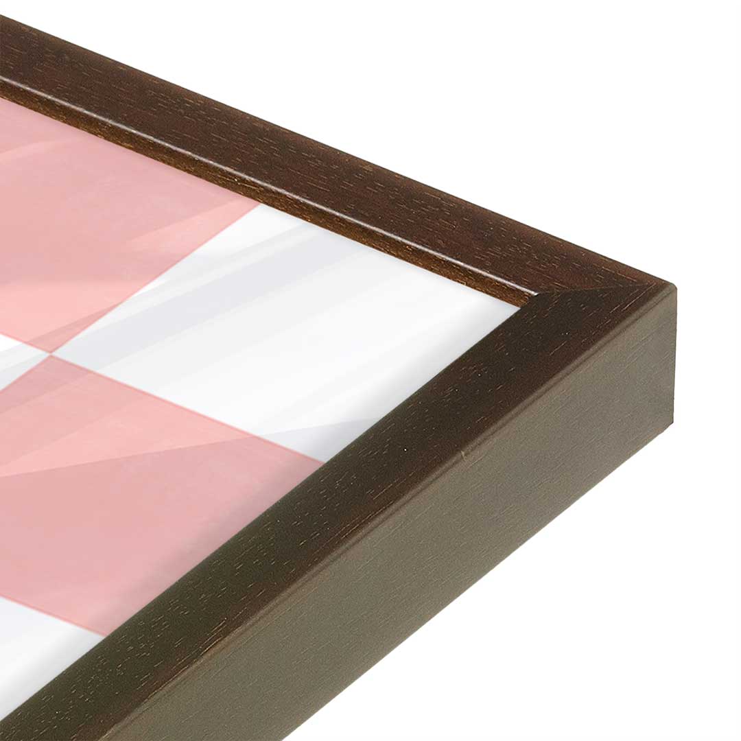 [Color:Espresso], Picture of art in a Espresso frame at an angle