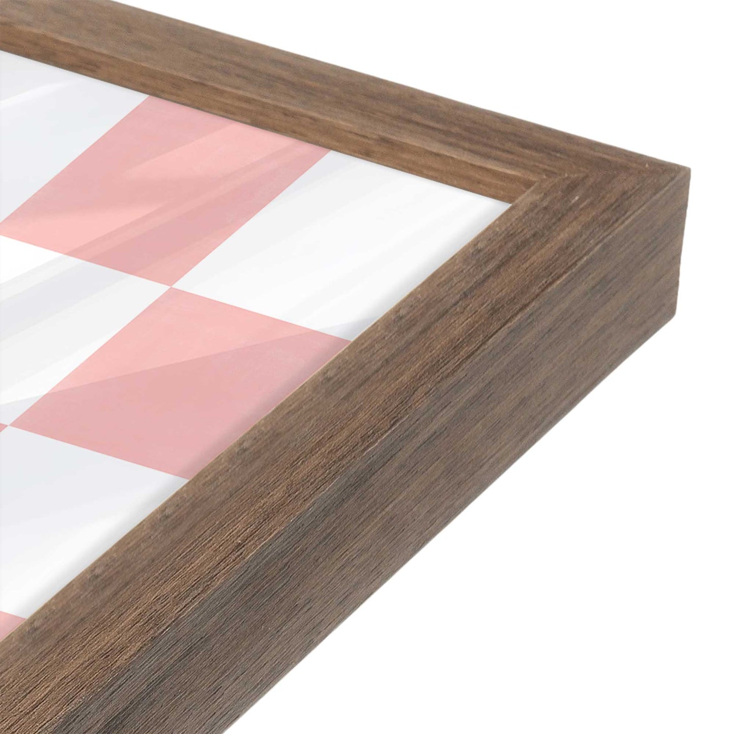 [Color:Walnut], Picture of art in a Walnut frame at an angle