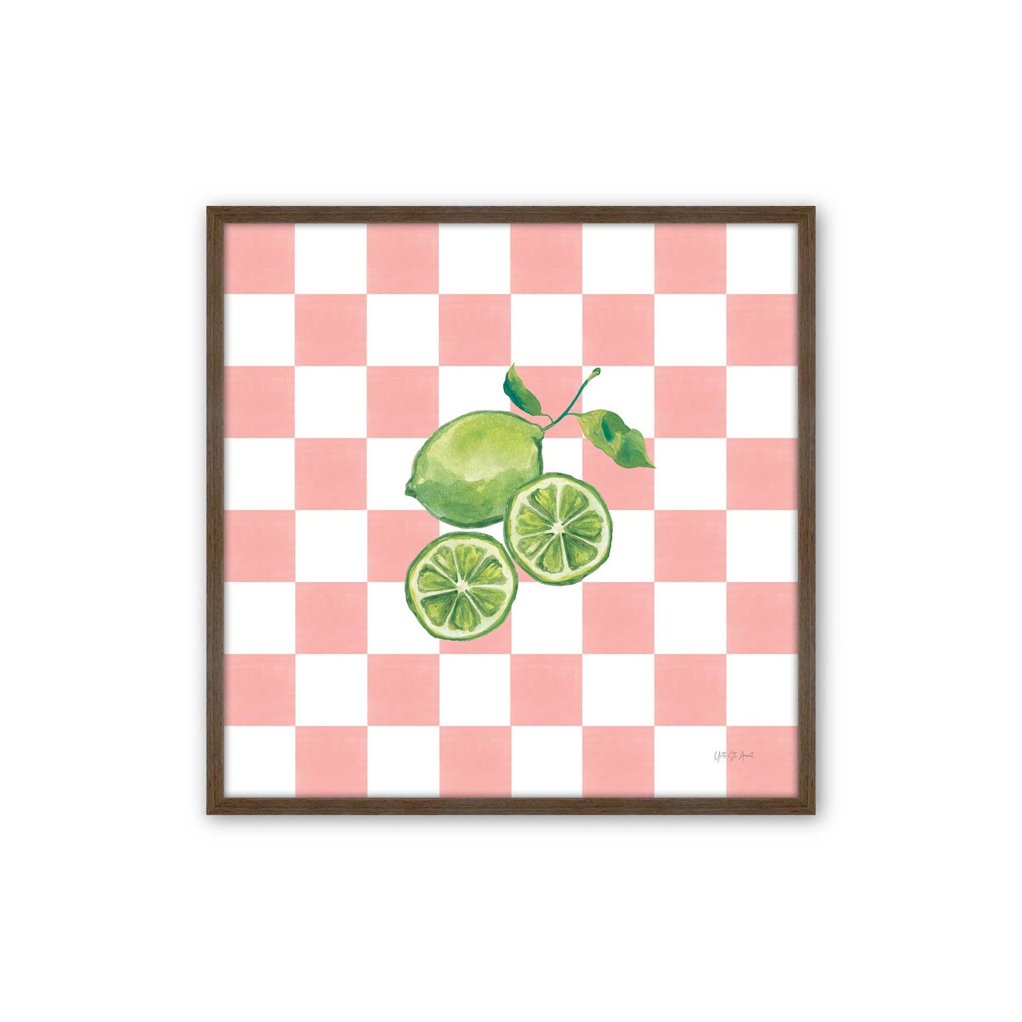[Color:Walnut], Picture of art in a Walnut frame