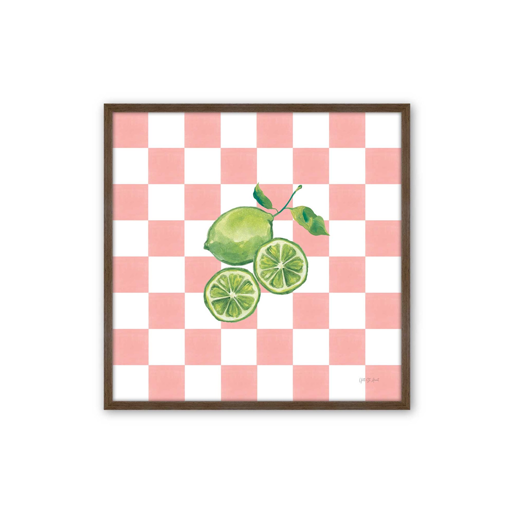 [Color:Walnut], Picture of art in a Walnut frame