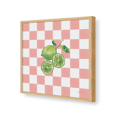 [Color:American Maple], Picture of art in a American Maple frame of the corner