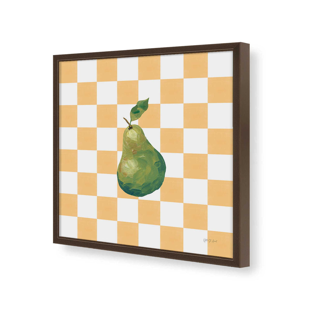 [Color:Espresso], Picture of art in a Espresso frame of the corner