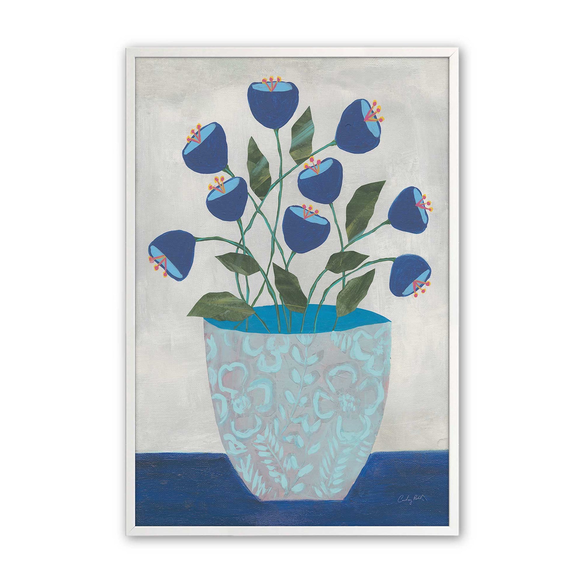 [Color:Opaque White], Picture of art in a Opaque White frame