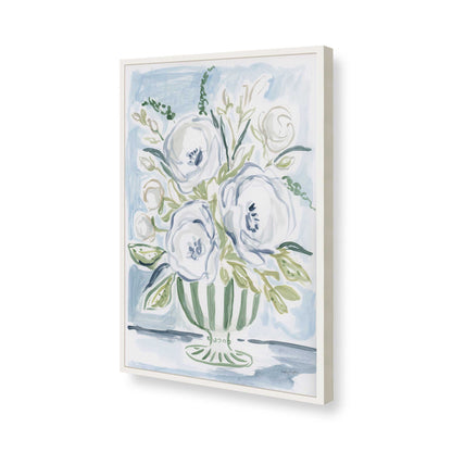 [Color:Opaque White], Picture of art in a Opaque White frame of the corner