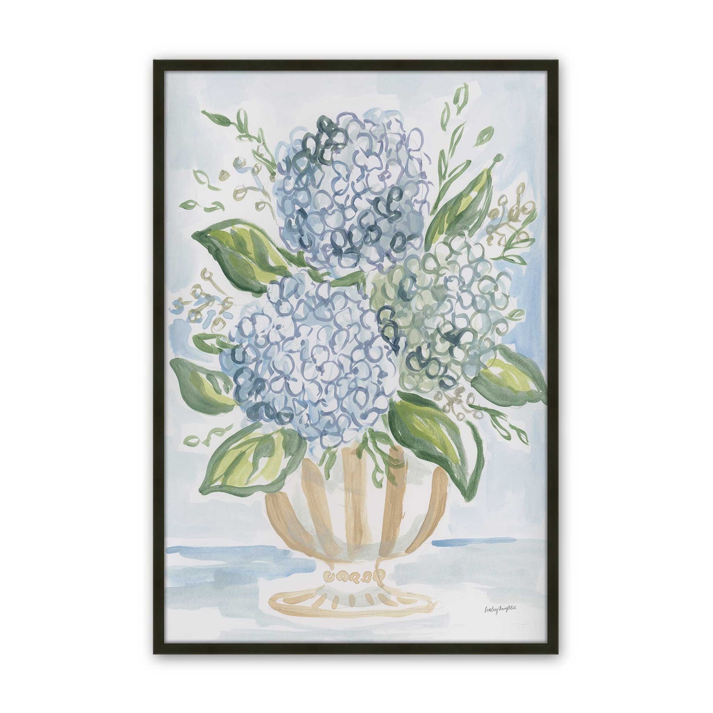 [Color:Satin Black], Picture of art in a Satin Black frame