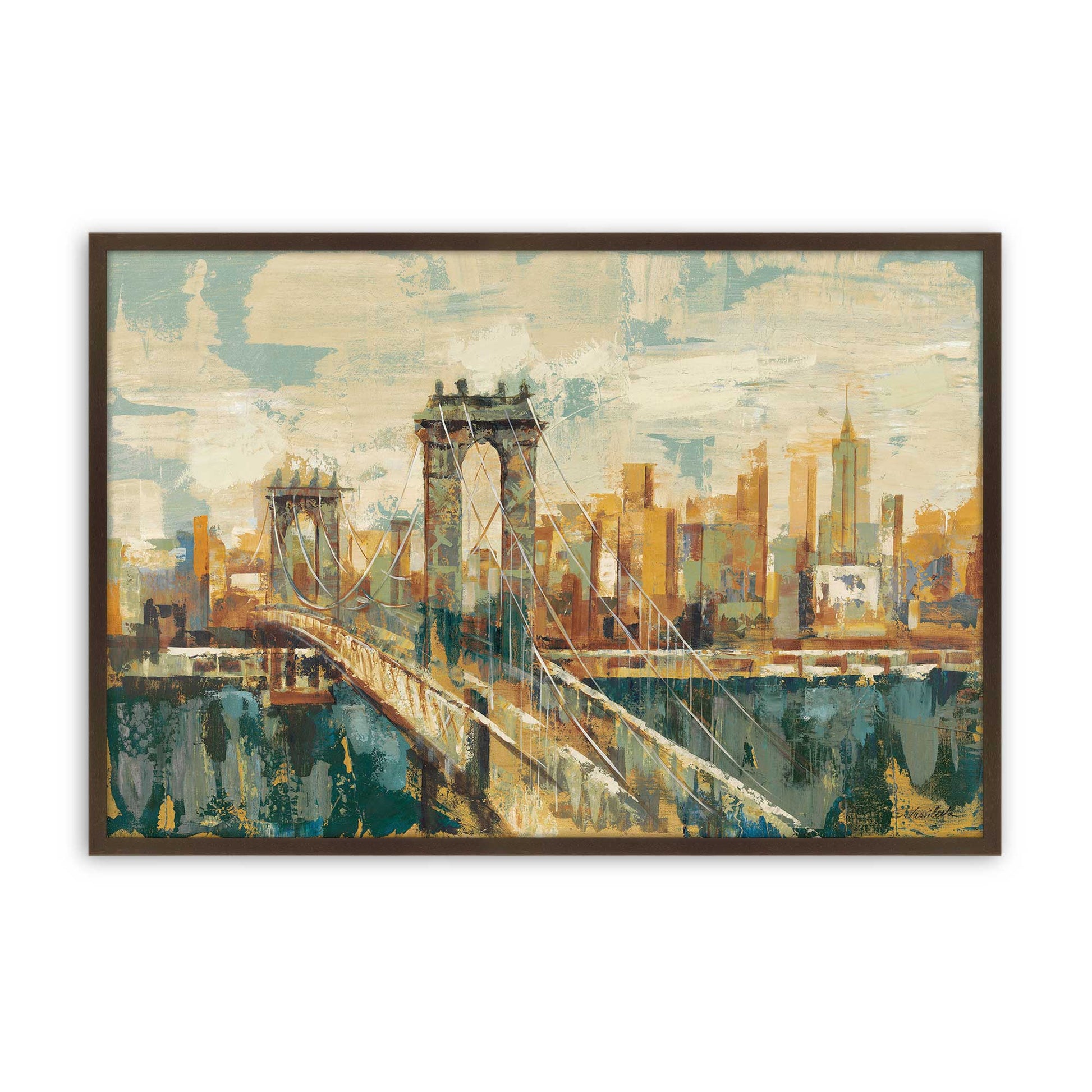 [Color:Brown], Picture of art in a Brown frame