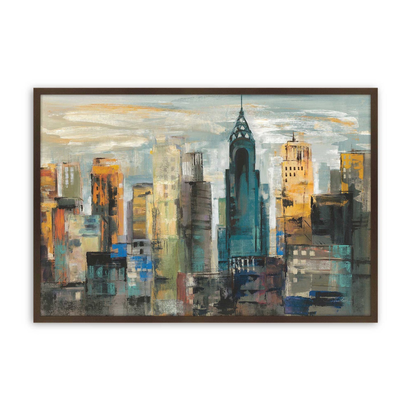 [Color:Belvinder Brown], Picture of art in a Belvinder Brown frame