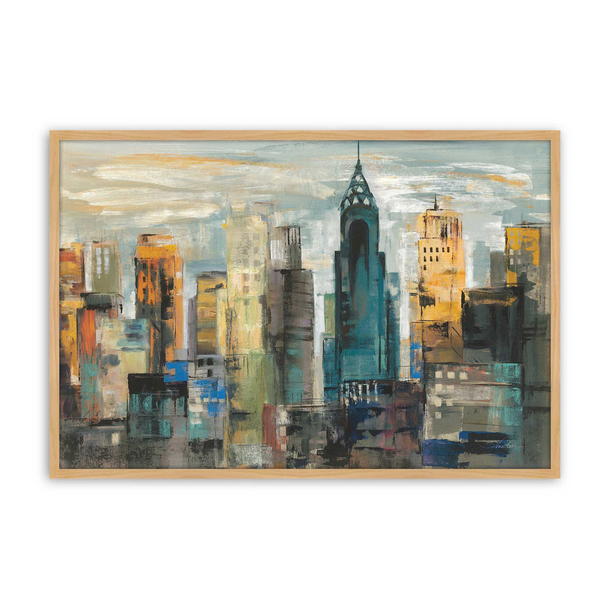 [Color:American Maple], Picture of art in a American Maple frame