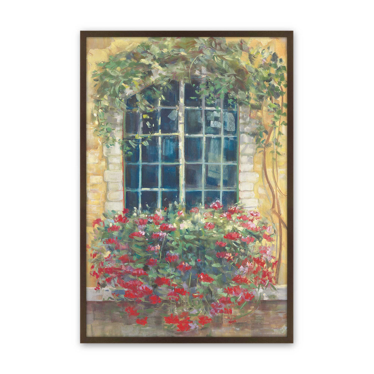 [Color:Brown], Picture of art in a Brown frame