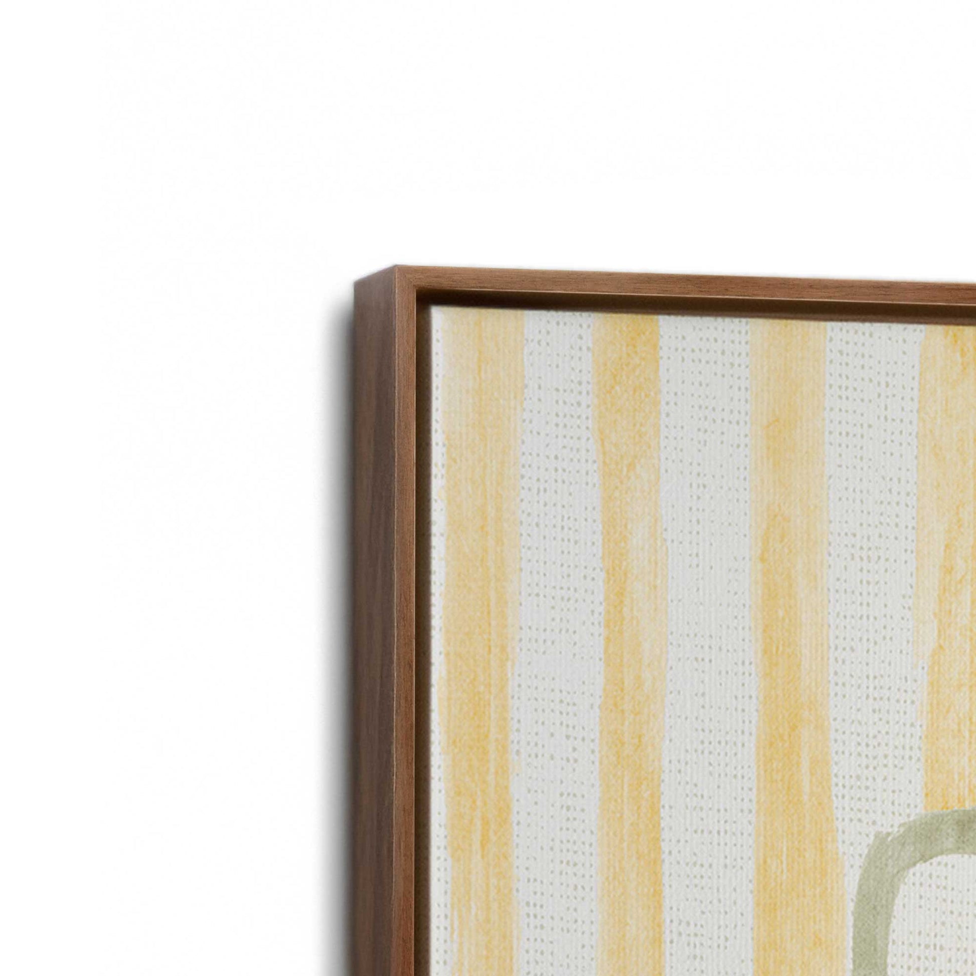[Color:Walnut], Picture of art in a Walnut frame at an angle
