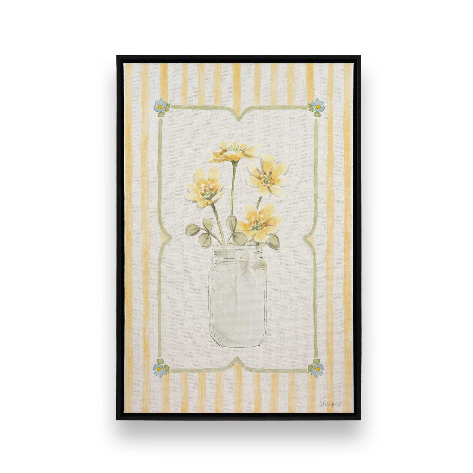 [Color:Satin Black], Picture of art in a Satin Black frame
