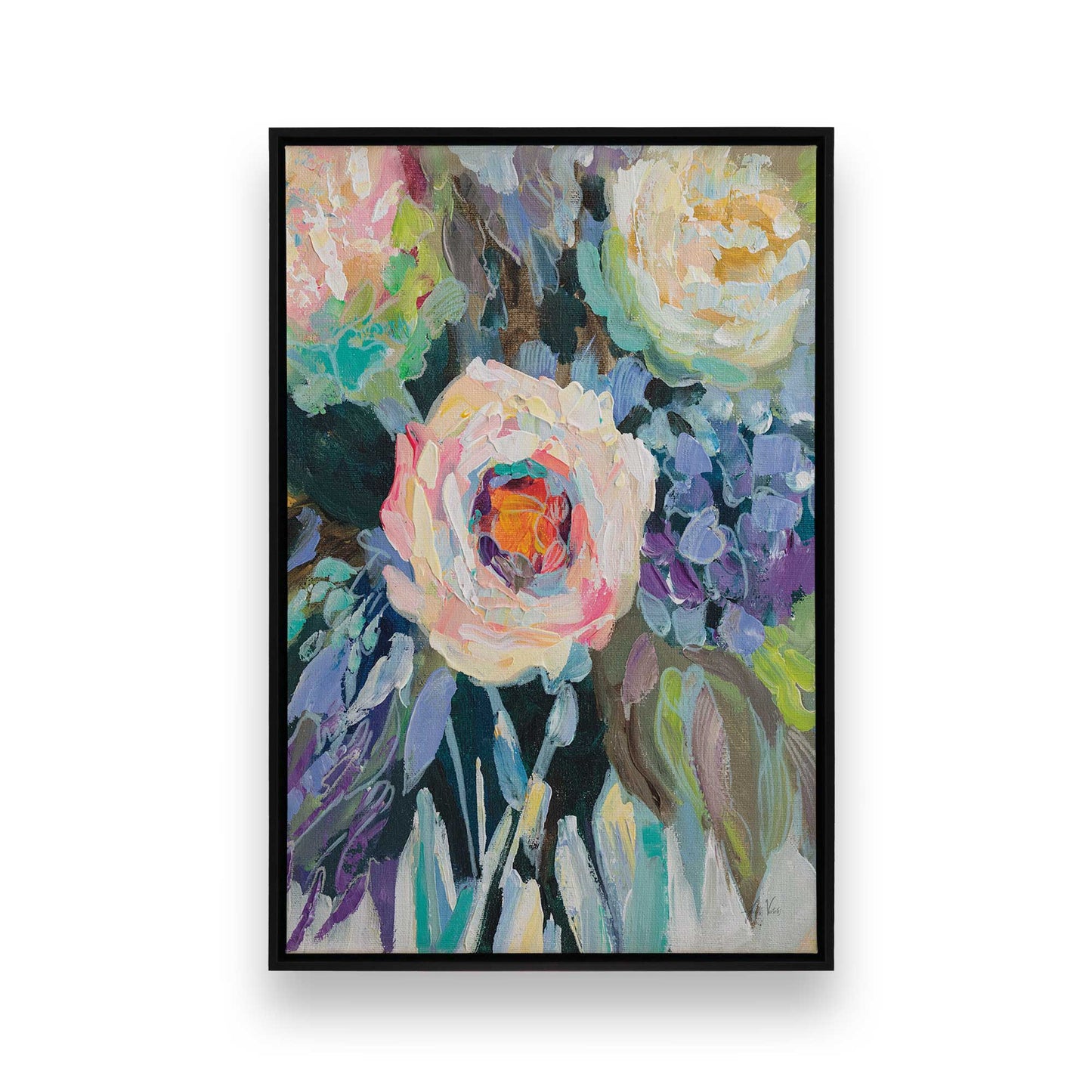 [Color:Satin Black], Picture of art in a Satin Black frame