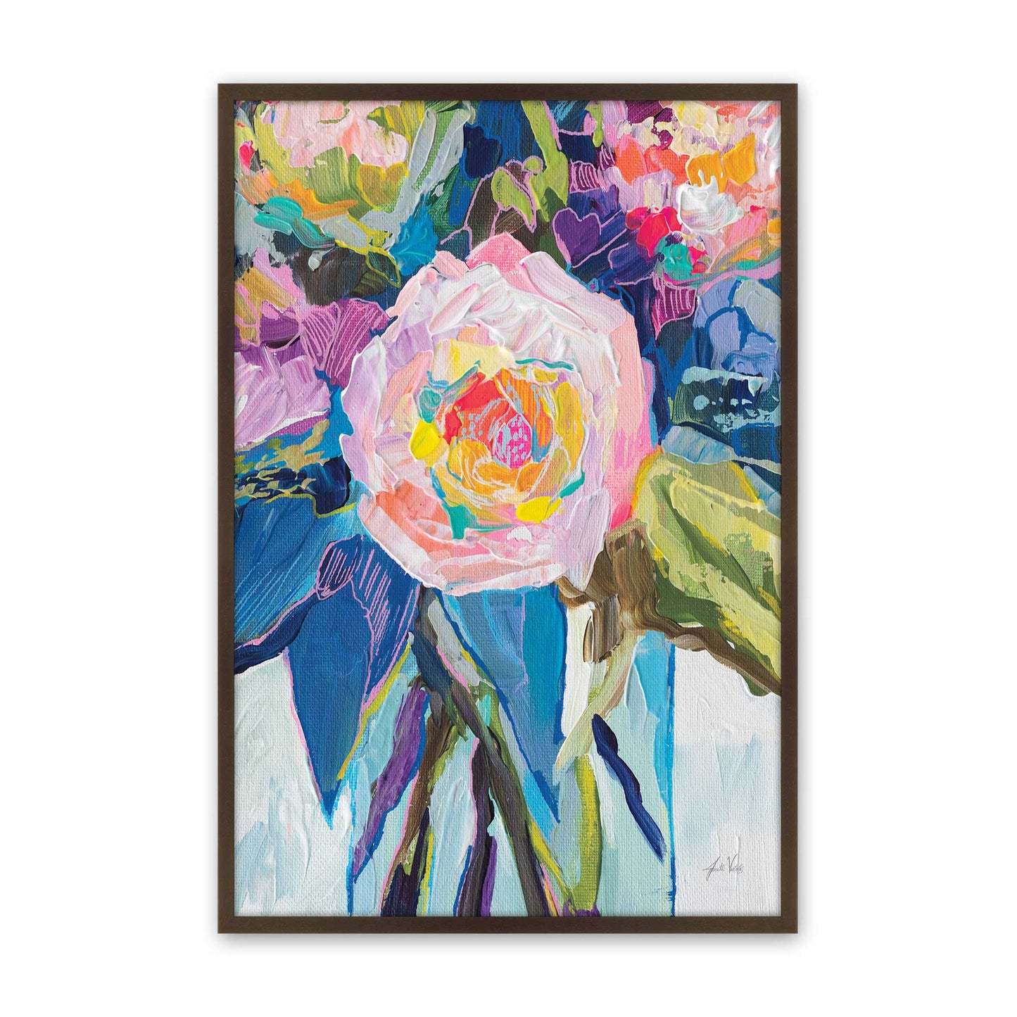 [Color:Brown], Picture of art in a Brown frame