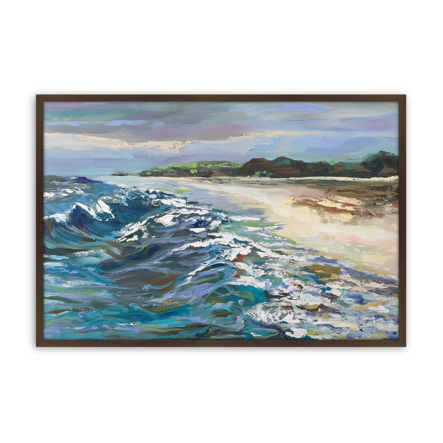 [Color:Belvinder Brown], Picture of art in a Belvinder Brown frame