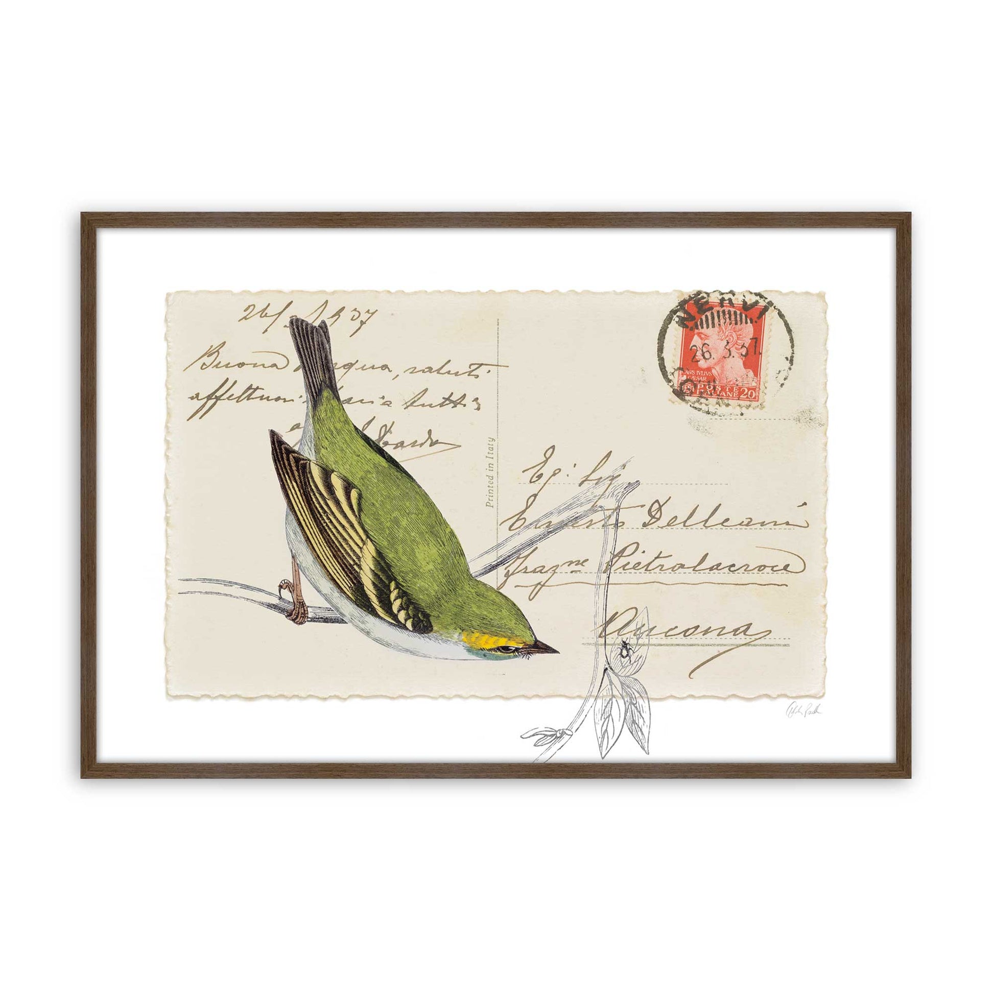 [Color:Walnut], Picture of art in a Walnut frame