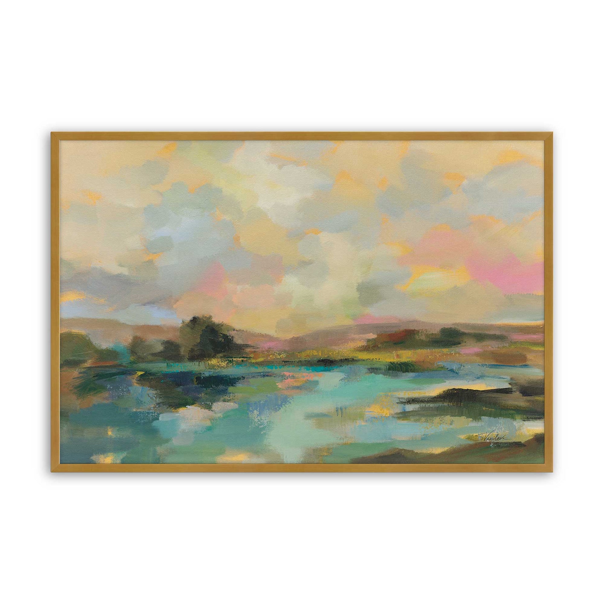 [Color:Polished Gold], Picture of art in a Polished Gold frame