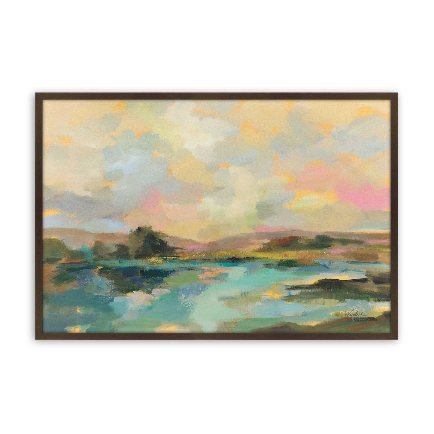 [Color:Belvinder Brown], Picture of art in a Belvinder Brown frame