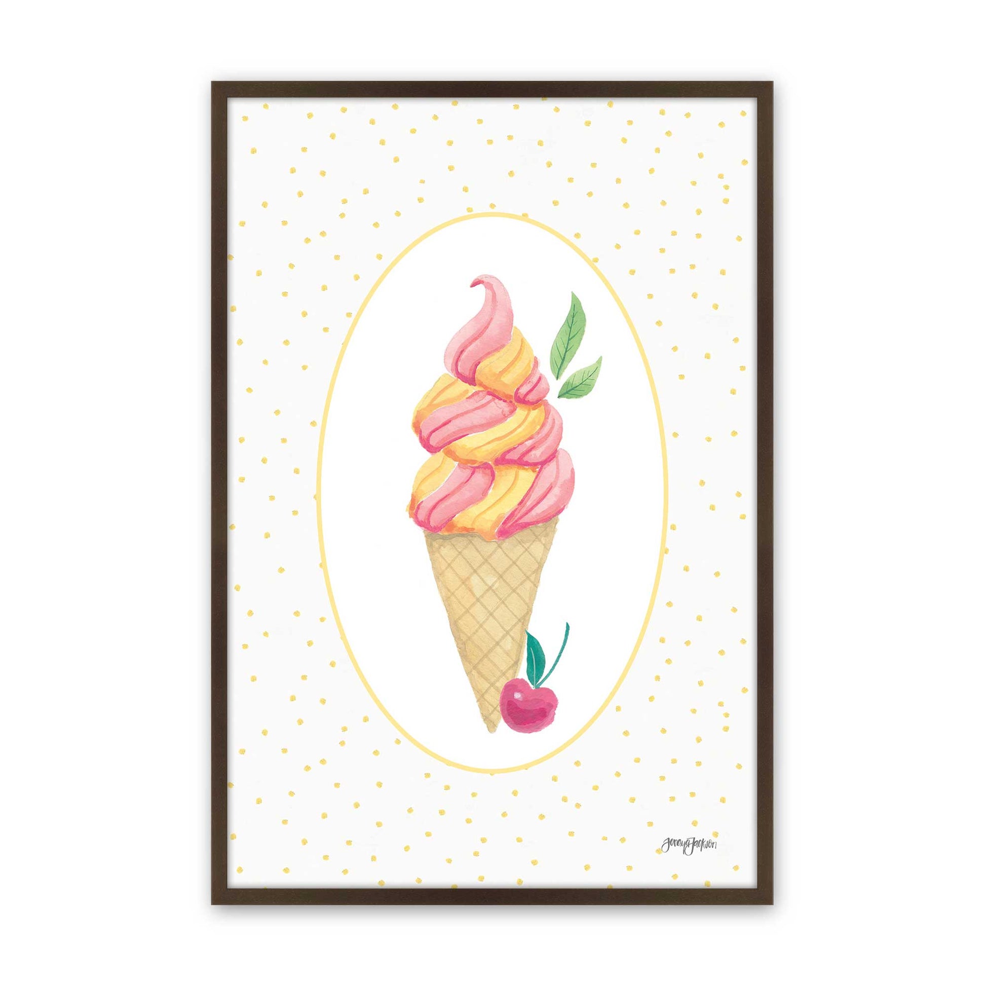 [Color:Belvinder Brown], Picture of art in a Belvinder Brown frame