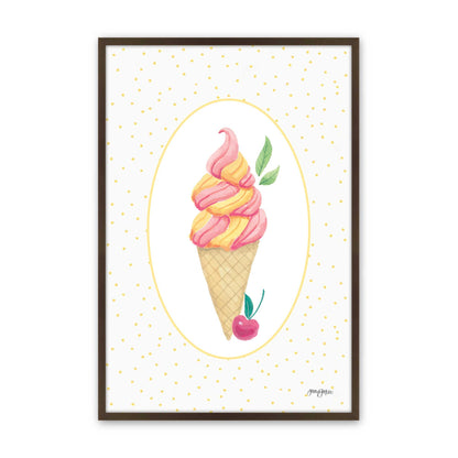 [Color:Belvinder Brown], Picture of art in a Belvinder Brown frame