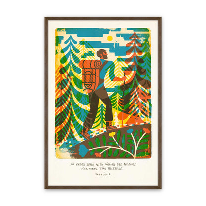 [Color:Walnut], Picture of art in a Walnut frame