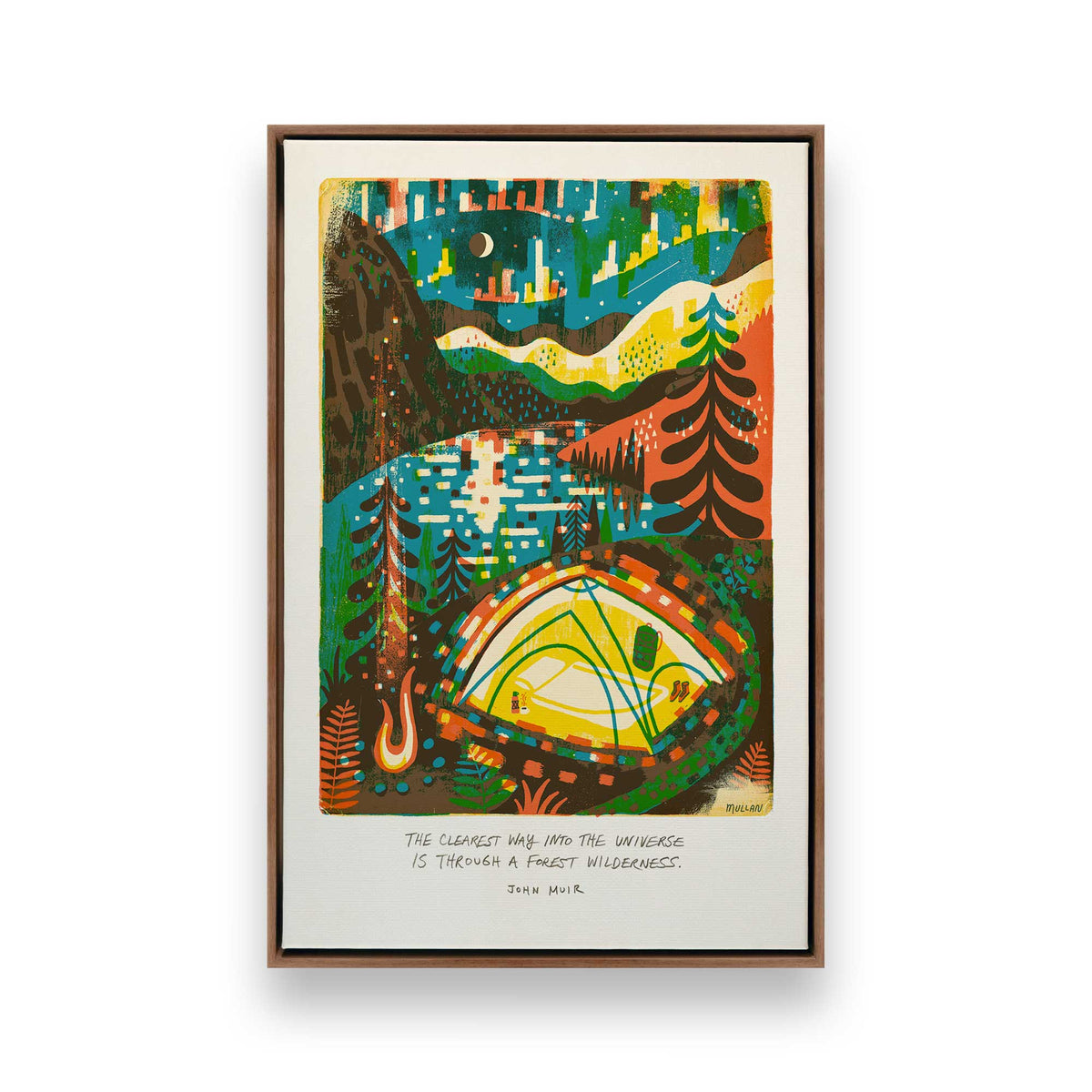 [Color:Walnut], Picture of art in a Walnut frame