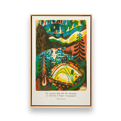 [Color:American Maple], Picture of art in an American Maple frame