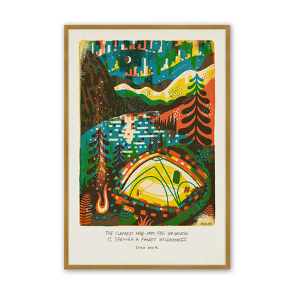 [Color:Polished Gold], Picture of art in a Polished Gold frame