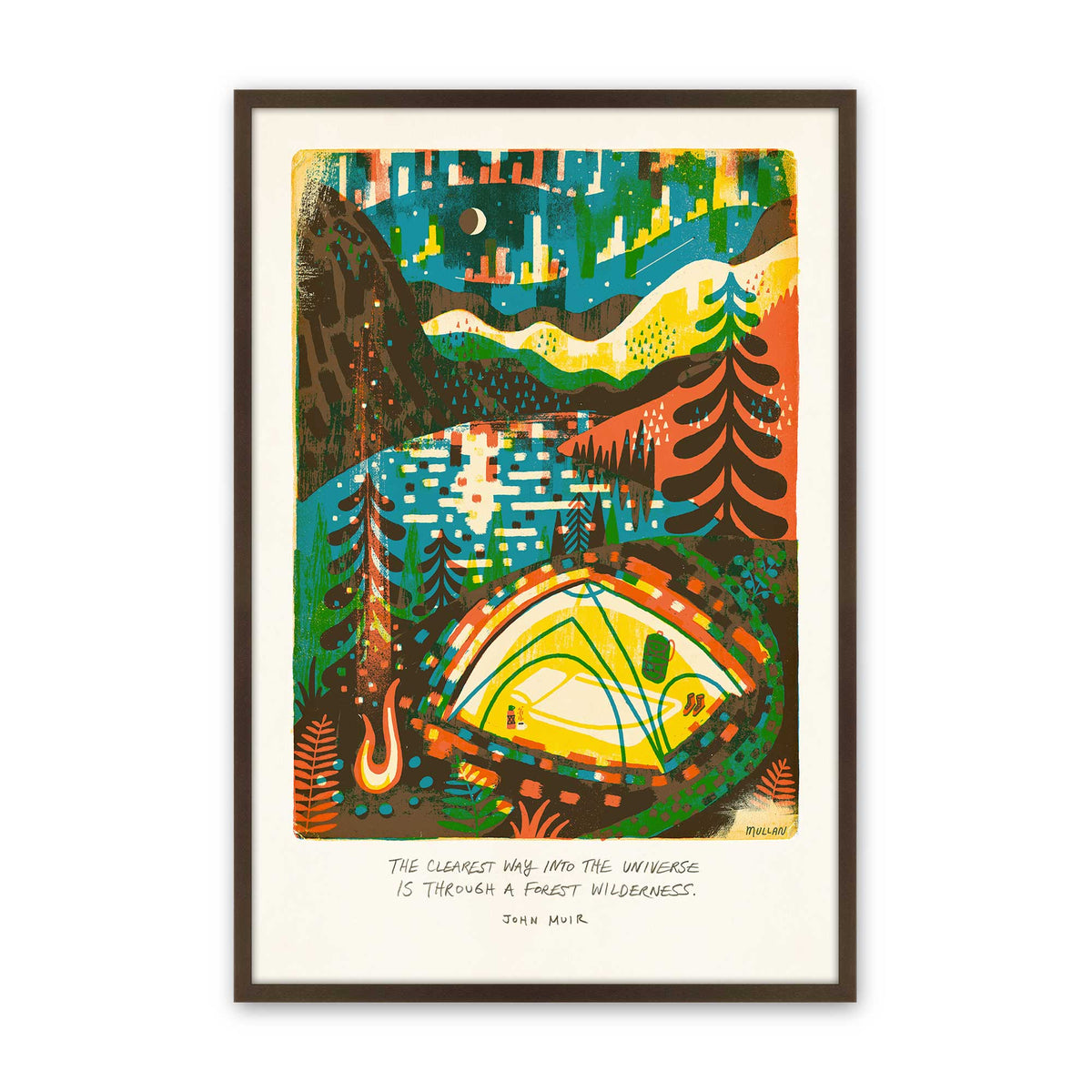 [Color:Belvinder Brown], Picture of art in a Belvinder Brown frame
