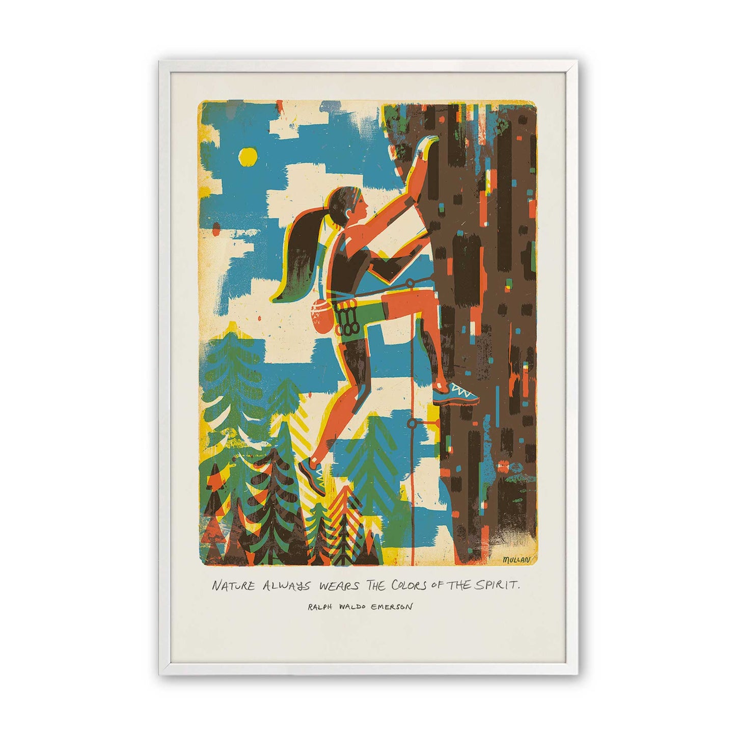 [Color:Opaque White], Picture of art in a Opaque White frame