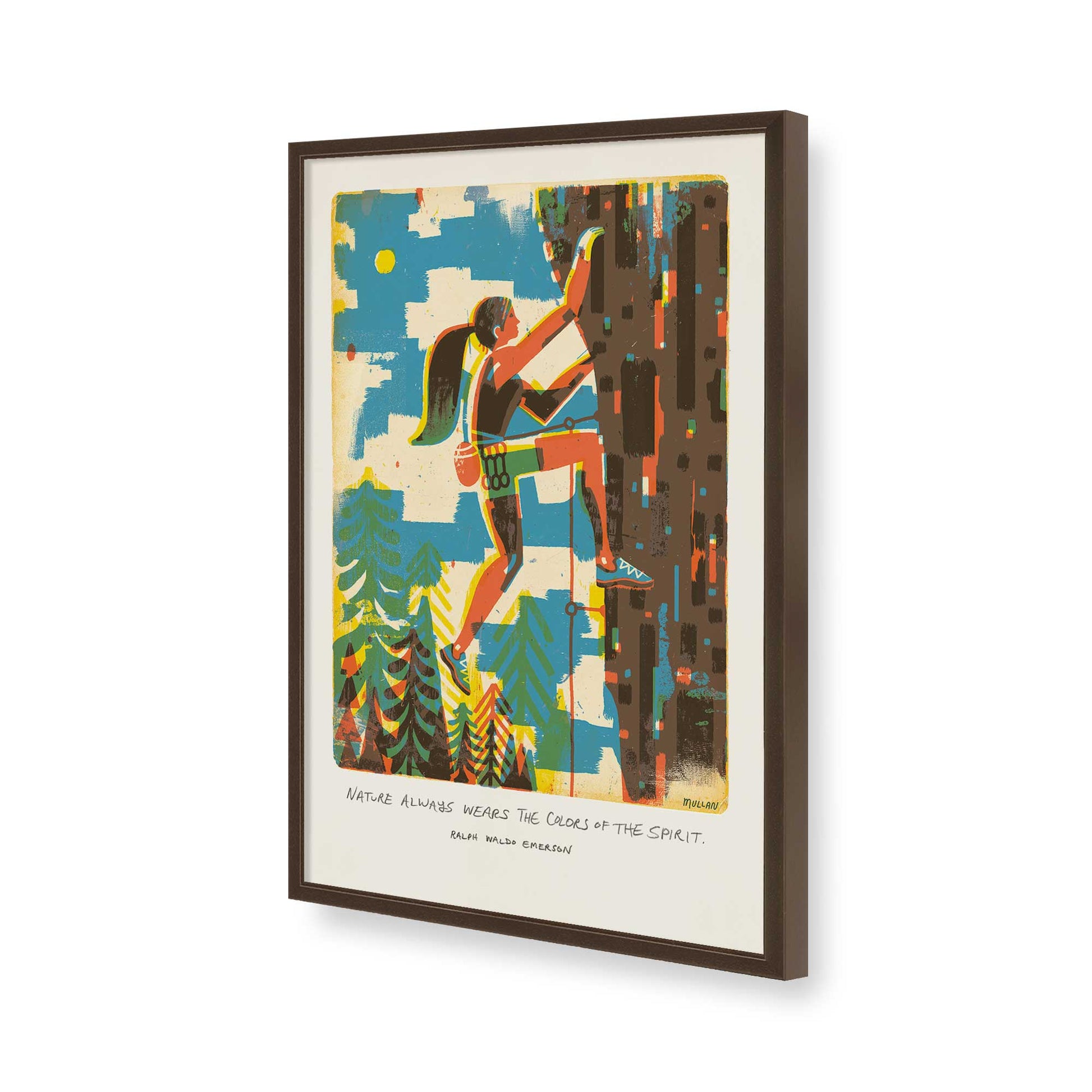 [Color:Belvinder Brown], Picture of art in a Belvinder Brown frame of the corner