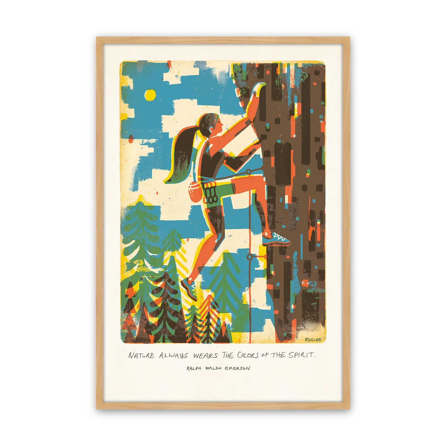 [Color:American Maple], Picture of art in a American Maple frame