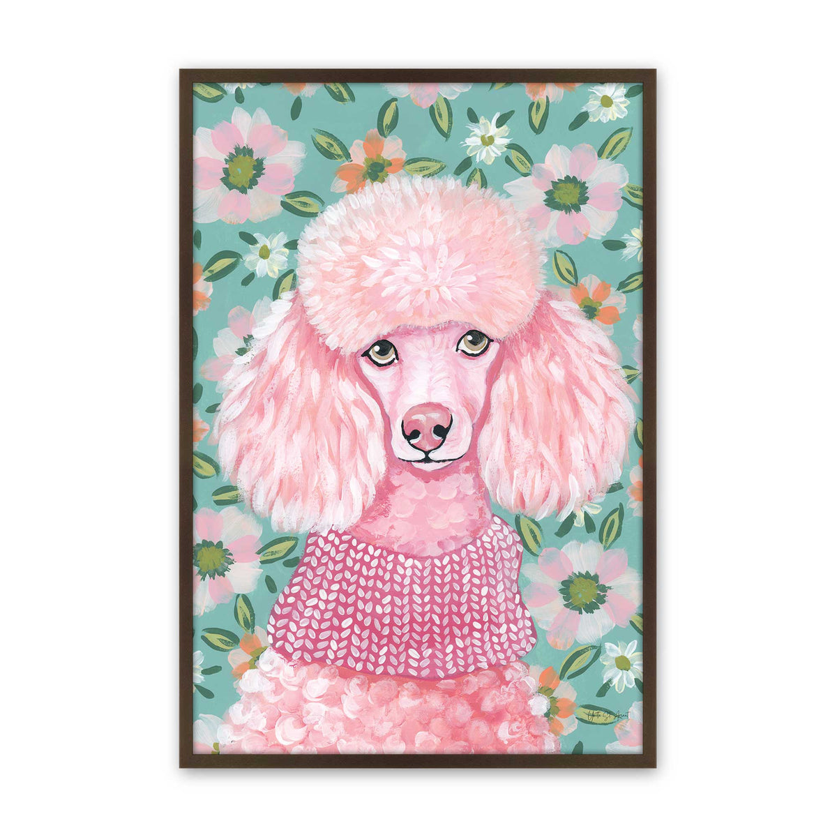 [Color:Belvinder Brown], Picture of art in a Belvinder Brown frame