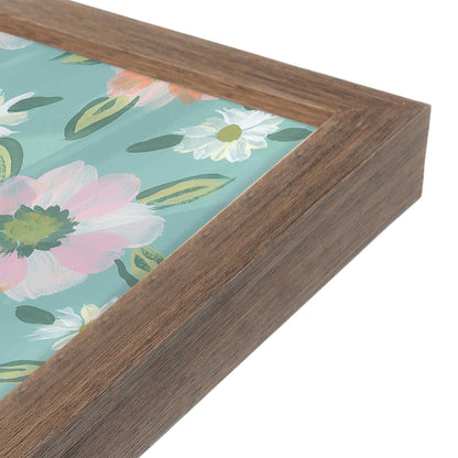 [Color:Walnut], Picture of art in a Walnut frame at an angle