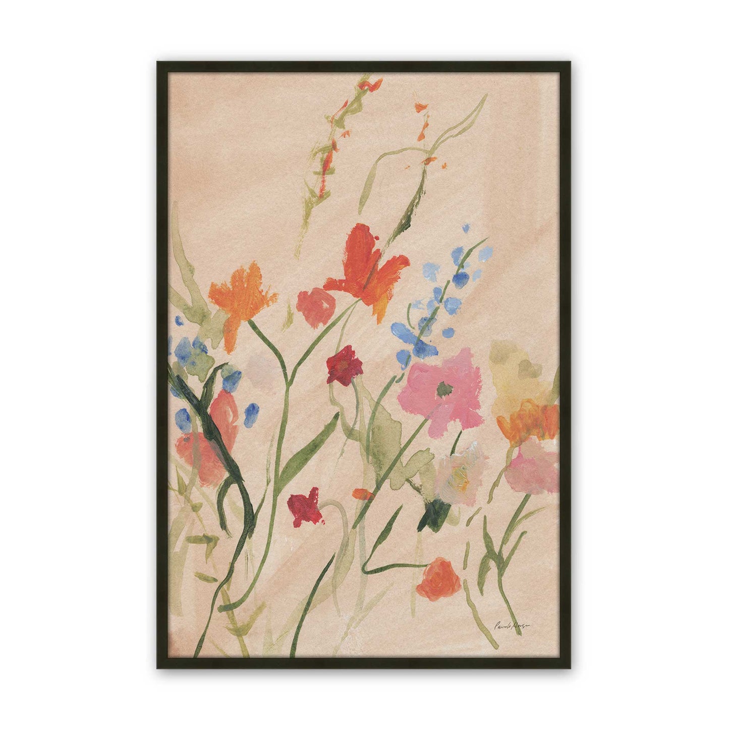 [Color:Satin Black], Picture of art in a Satin Black frame