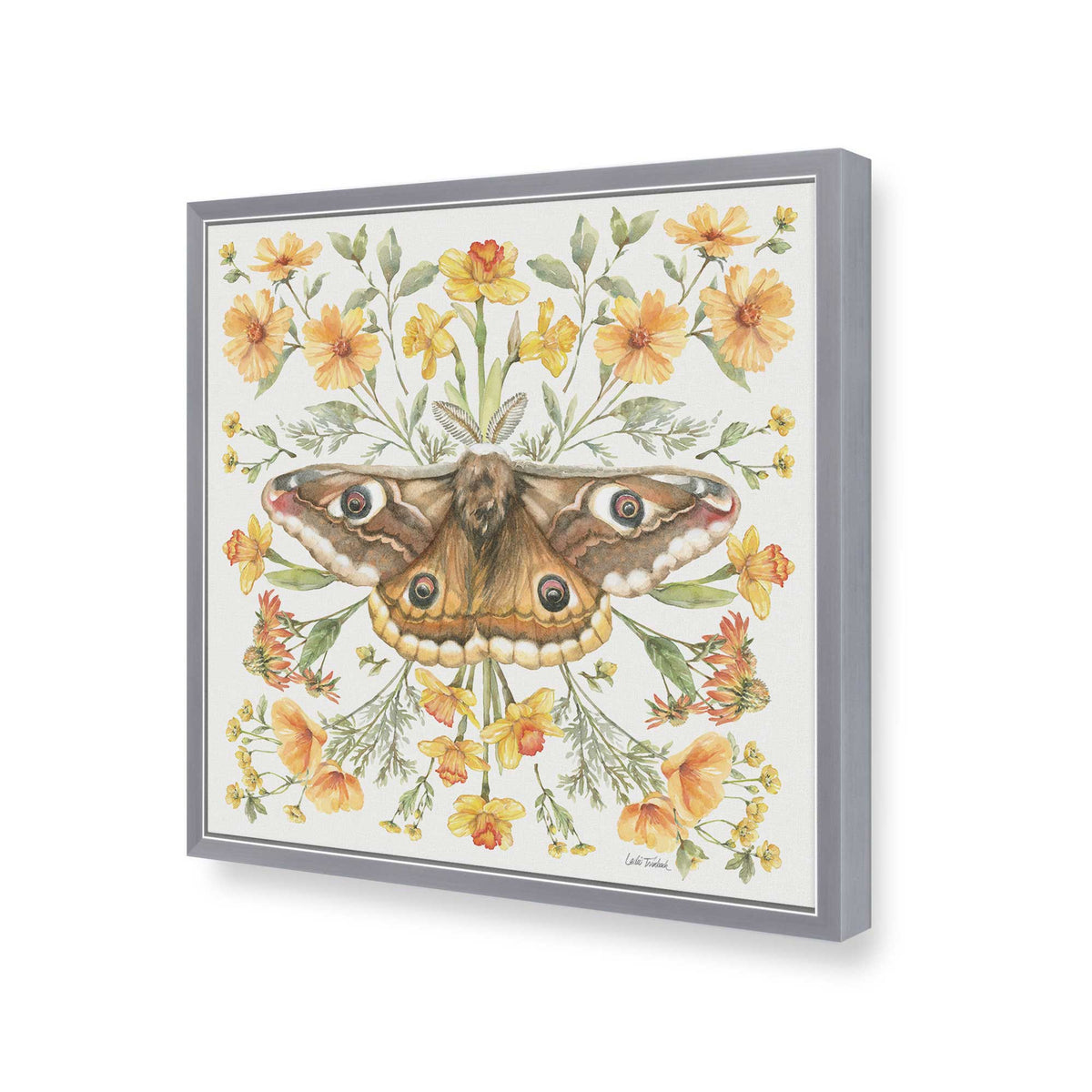 [Color:Polished Chrome], Picture of art in a Polished Chrome frame of the corner